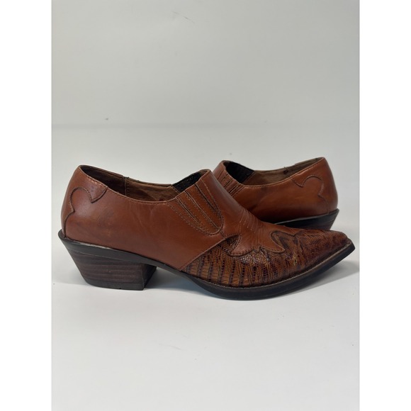 Ariat Boots Womens Size 6 Western Pointed Toe Slip On Cowboy Leather Shoes - Picture 1 of 8
